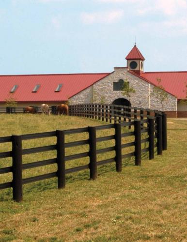beautiful rail horse fencing